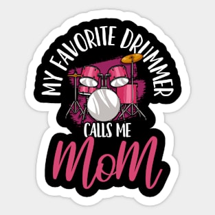 Drummer Mom Drumset Drumming Sticker